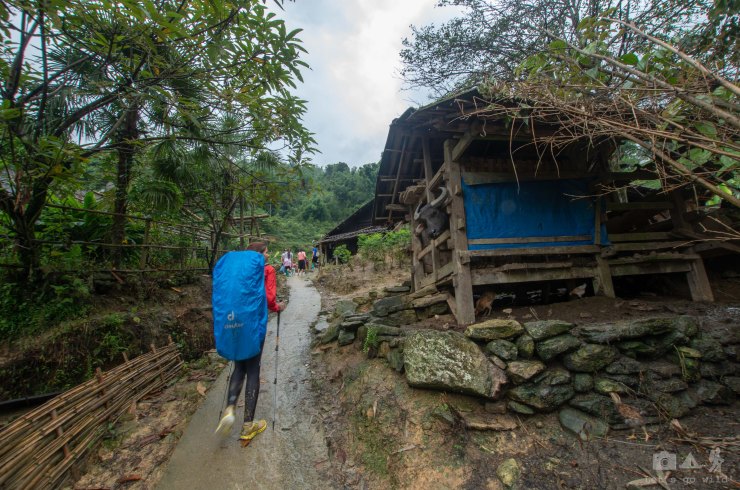 Though most of the domestic animal we saw were running around freely, some were resting in their shelters too